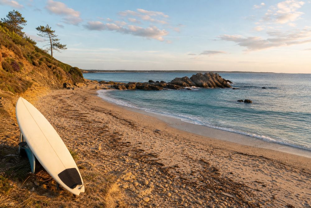 Spot de glisse en bord de mer en France